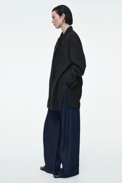BLAZER OVERSIZE DE DOBLE BOTONADURA DRAPEADO*COS Clearance