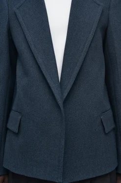 BLAZER OVERSIZE DE LOOK DENIM Y HOMBROS EXAGERADOS*COS Best