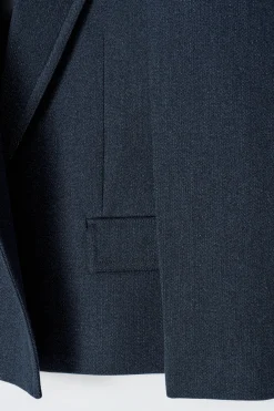BLAZER OVERSIZE DE LOOK DENIM Y HOMBROS EXAGERADOS*COS Best