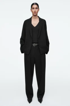 BLAZER OVERSIZE FLUIDO DE BOTONADURA SENCILLA*COS Clearance