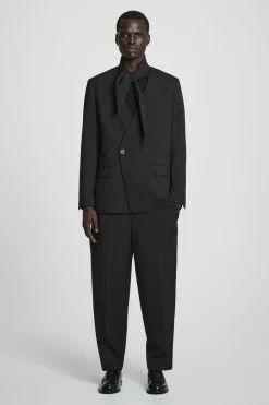 BLAZER RELAXED FIT DE LANA HOPSACK CUELLO ESMOQUIN*COS Online