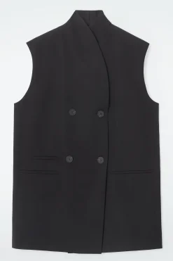 BLAZER SIN MANGAS DE CORTE ESTILIZADO*COS Hot