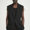 BLAZER SIN MANGAS EN MEZCLA DE LINO*COS Discount