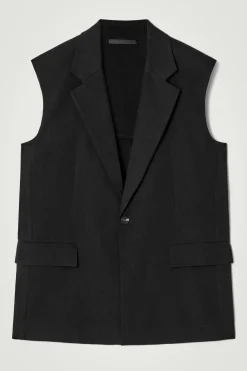 BLAZER SIN MANGAS EN MEZCLA DE LINO*COS Discount