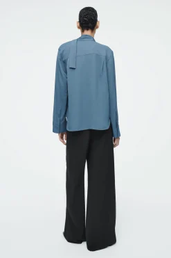 BLUSA CON DETALLE DE PAÑUELO DRAPEADA*COS Discount