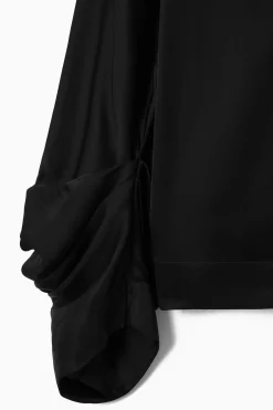 BLUSA DE CUELLO ALTO Y MANGAS PLISADAS*COS Hot