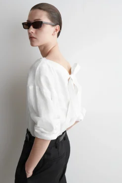 BLUSA DE LINO CON LAZADA*COS Best