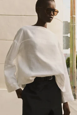 BLUSA DE LINO CON LAZADA*COS Best