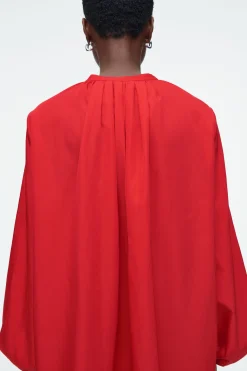 BLUSA DE SEDA CON MANGA GLOBO*COS Fashion