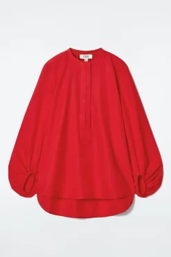 BLUSA DE SEDA CON MANGA GLOBO*COS Fashion