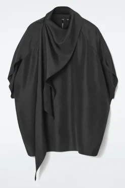 BLUSA DE SEDA CON PAÑUELO*COS Outlet