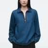 BLUSA DENIM CON MEDIA CREMALLERA*COS Outlet