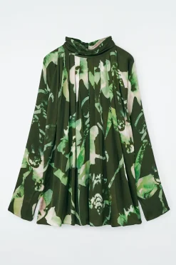 BLUSA PLISADA CON MANGAS DE MURCIÉLAGO*COS Outlet
