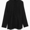 BLUSA PLISADA CON MANGAS DE MURCIÉLAGO*COS Hot