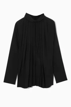 BLUSA PLISADA CON MANGAS DE MURCIÉLAGO*COS Hot