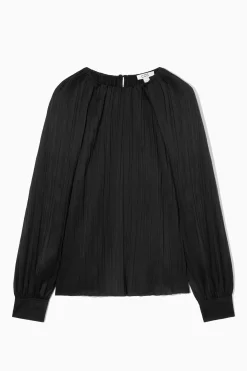 BLUSA PLISADA DE MANGA LARGA*COS Hot