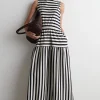BOATNECK GATHERED MIDI DRESS*COS New