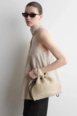 BOLSO DE MANO CAVATELLI MINI - EFECTO RAFIA*COS Online