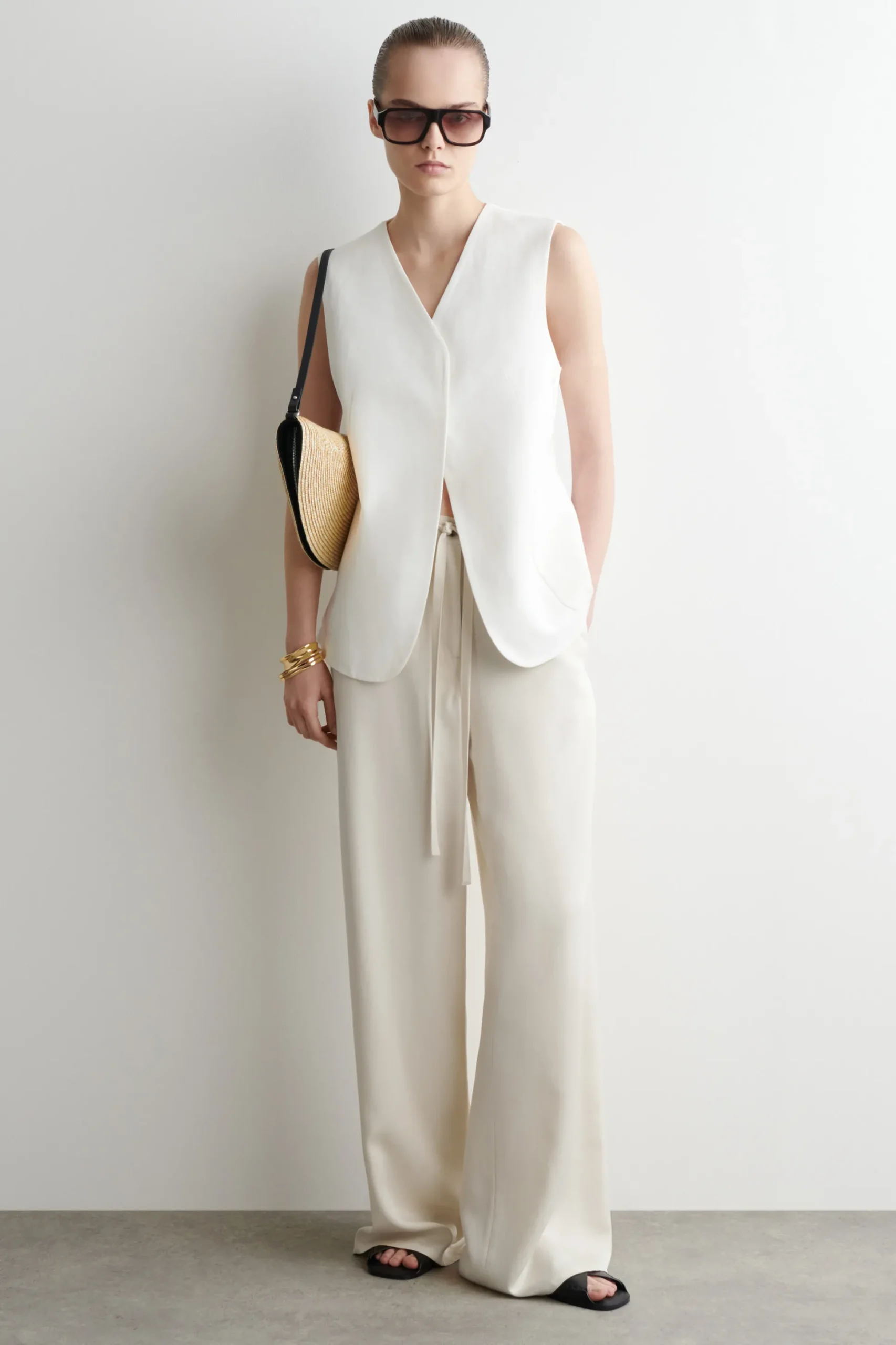 BOLSO DE MANO SOLEIL - EFECTO RAFIA*COS Discount