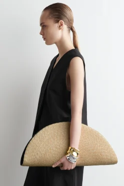 BOLSO DE MANO SOLEIL OVERSIZE - EFECTO RAFIA*COS Hot