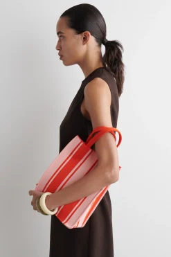 BOLSO TOTE MINI DE PUNTO A RAYAS*COS Hot