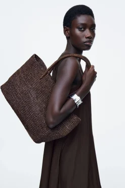 BOLSO TOTE TEJIDO A MANO - RAFIA*COS Outlet
