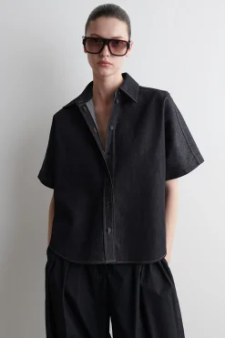 BOXY SHORTSLEEVED DENIM SHIRT*COS Outlet