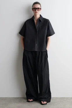 BOXY SHORTSLEEVED DENIM SHIRT*COS Outlet