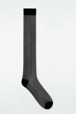 CALCETINES ALTOS DE LUREX TRANSPARENTES*COS Online