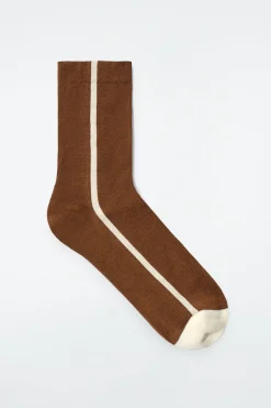 CALCETINES DE ALGODÓN A RAYAS*COS Discount