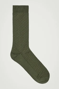 CALCETINES DE SASTRERÍA DE CUADROS TEJIDOS*COS Sale