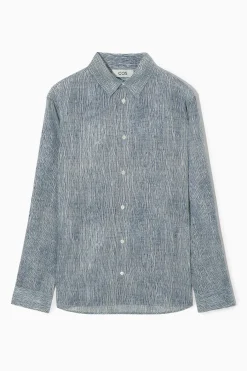CAMISA ALGODÓN ESTAMPADO ABSTRACTO RELAXED FIT*COS Best