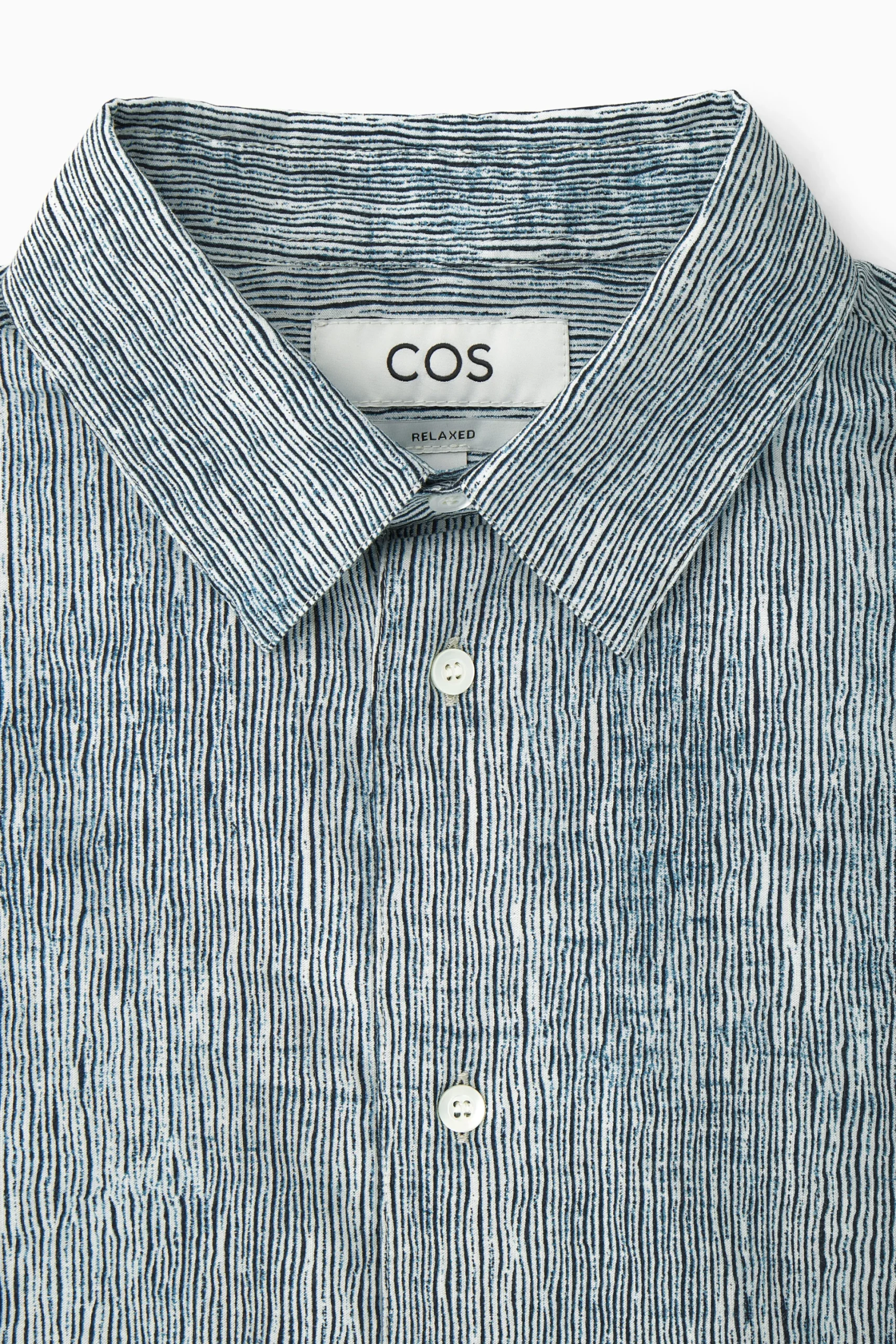 CAMISA ALGODÓN ESTAMPADO ABSTRACTO RELAXED FIT*COS Best