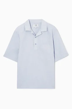 CAMISA ALGODÓN MEDIA TAPETA RELAXED FIT*COS Discount