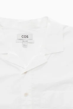 CAMISA ALGODÓN MEDIA TAPETA RELAXED FIT*COS Clearance