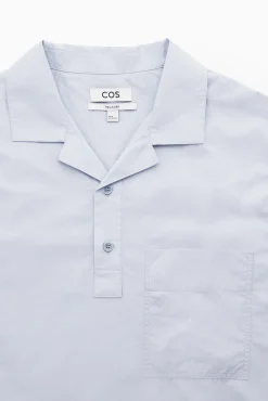 CAMISA ALGODÓN MEDIA TAPETA RELAXED FIT*COS Discount