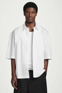 CAMISA BOXY DE ALGODÓN DE MANGA CORTA*COS Clearance