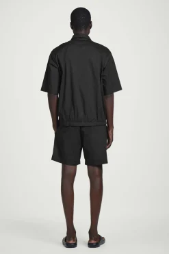 CAMISA CERRADA DE MANGA CORTA DE ALGODÓN*COS Sale