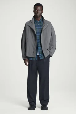 CAMISA DE ALGODÓN A CUADROS RELAXED FIT*COS New