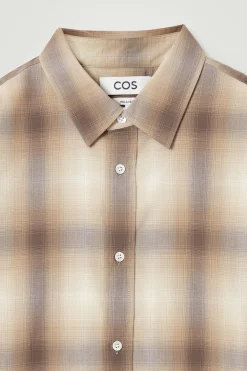 CAMISA DE ALGODÓN A CUADROS RELAXED FIT*COS Online