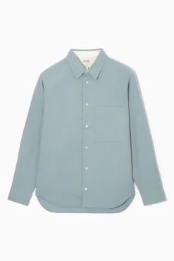CAMISA DE ALGODÓN CEPILLADO*COS Outlet