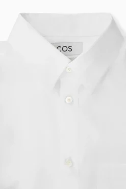 CAMISA DE ALGODÓN CON BOLSILLO ESTILO PARCHE*COS Sale