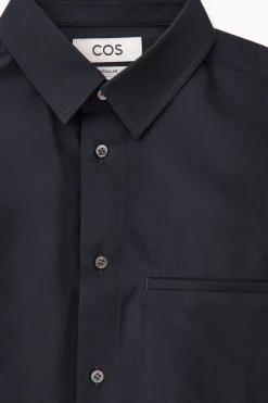 CAMISA DE ALGODÓN CON PESPUNTES*COS Outlet