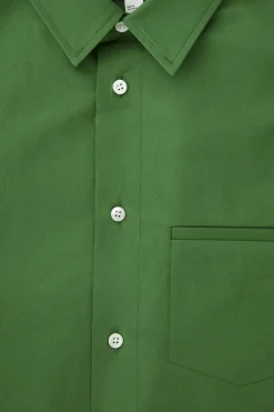 CAMISA DE ALGODÓN CON PESPUNTES*COS Discount
