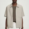 CAMISA DE ALGODÓN ELÁSTICA CON CREMALLERA*COS Best