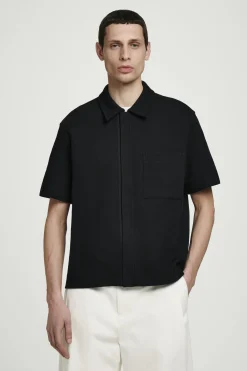CAMISA DE ALGODÓN ELÁSTICA CON CREMALLERA*COS Hot