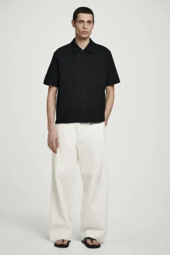 CAMISA DE ALGODÓN ELÁSTICA CON CREMALLERA*COS Hot