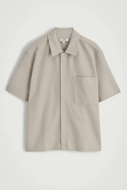 CAMISA DE ALGODÓN ELÁSTICA CON CREMALLERA*COS Best