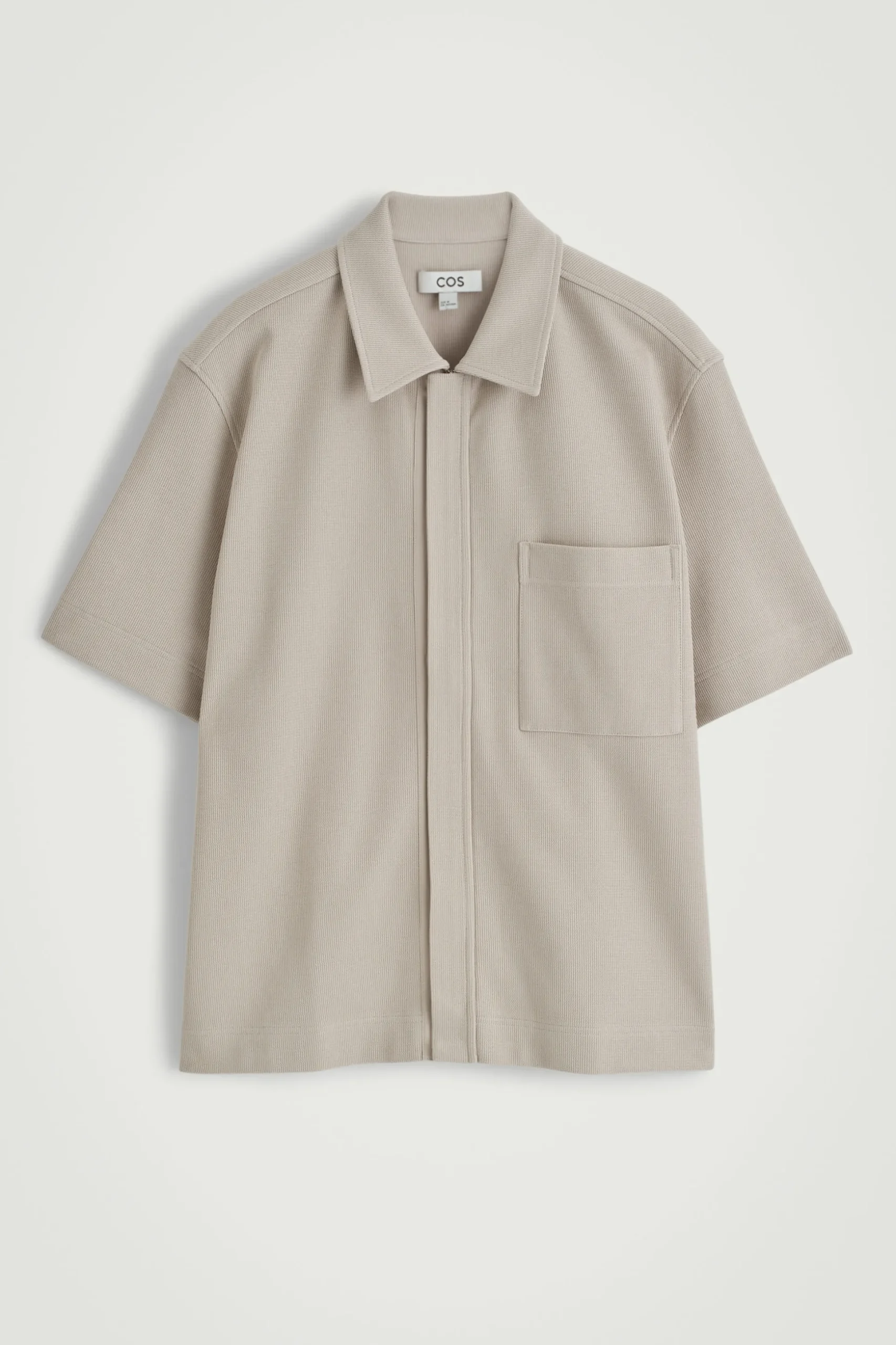CAMISA DE ALGODÓN ELÁSTICA CON CREMALLERA*COS Best