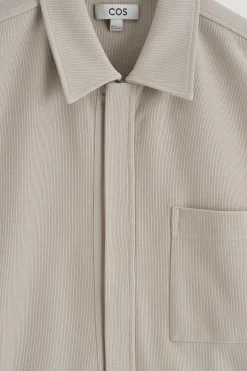 CAMISA DE ALGODÓN ELÁSTICA CON CREMALLERA*COS Best